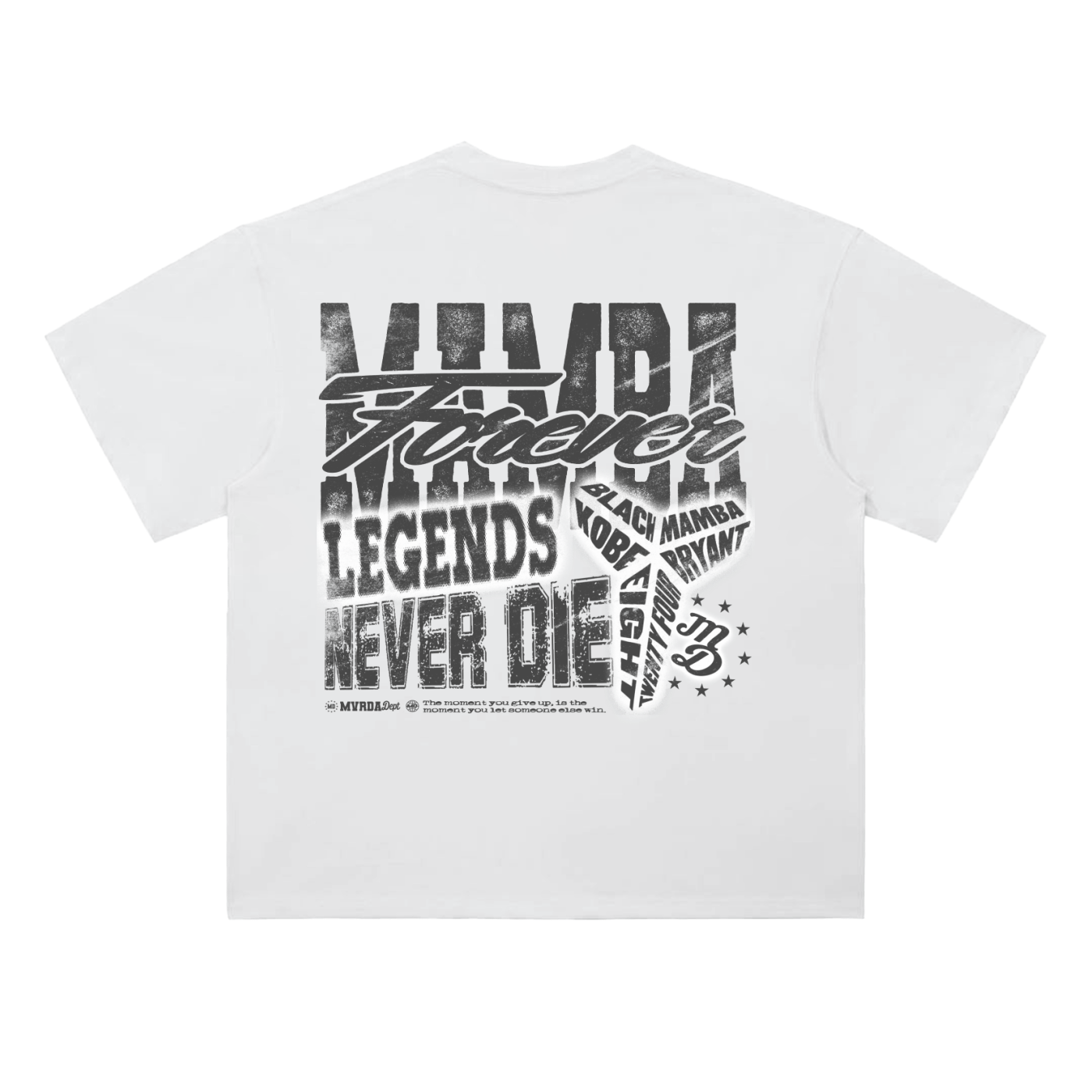 MAMBA Leyend Never Die Heavyweight Drop Shoulder Cotton T-Shirt