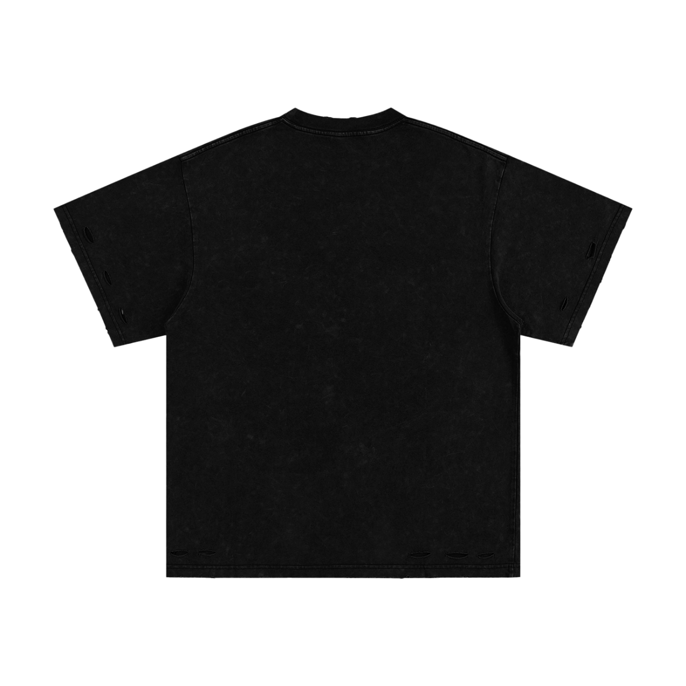 Mvrda “Diamonds lips” Heavyweight Snow Washed Hand-Frayed T-Shirt