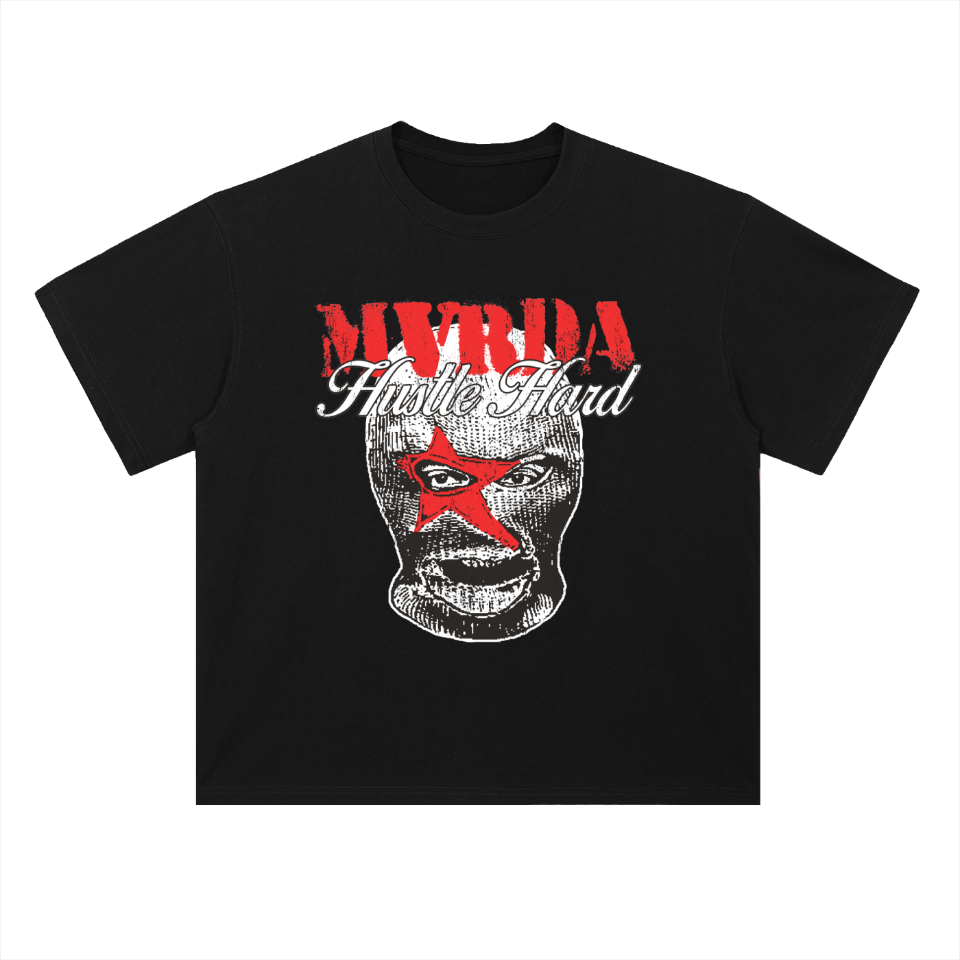 Mvrda “Mask”.   Heavyweight Drop Shoulder Cotton T-Shirt