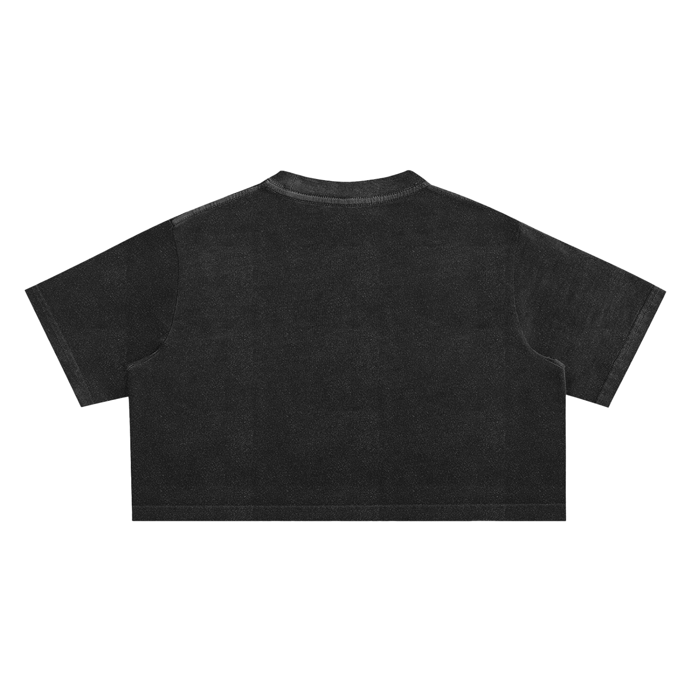 Mvrda “Diamonds lips” Snow Washed Crop Top