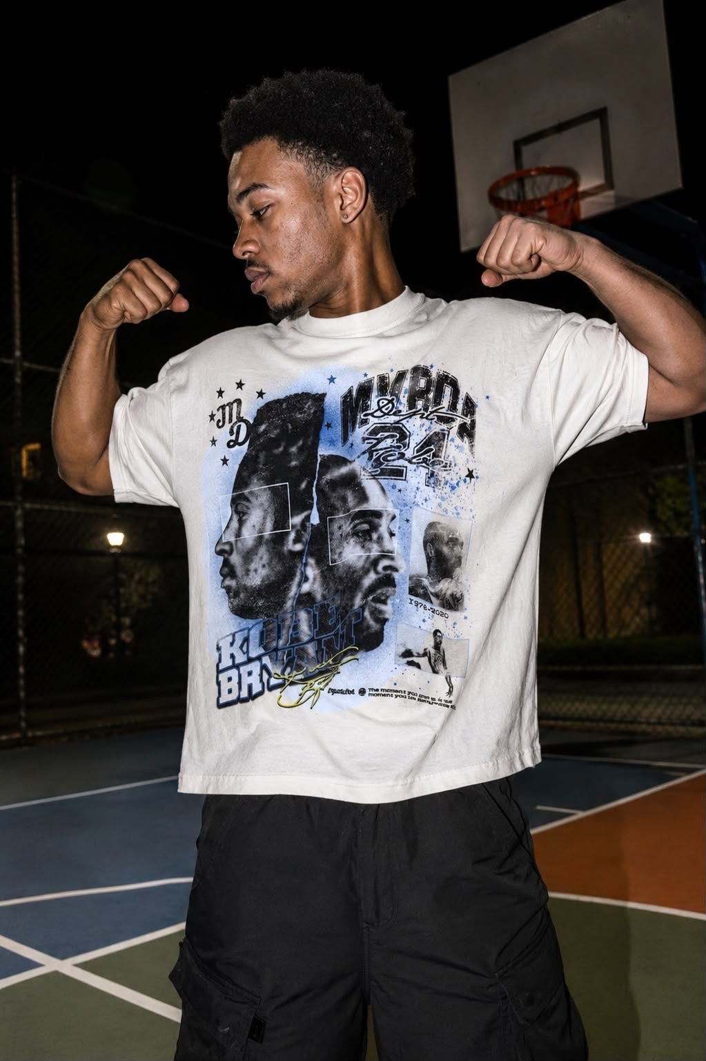 MAMBA Leyend Never Die Heavyweight Drop Shoulder Cotton T-Shirt