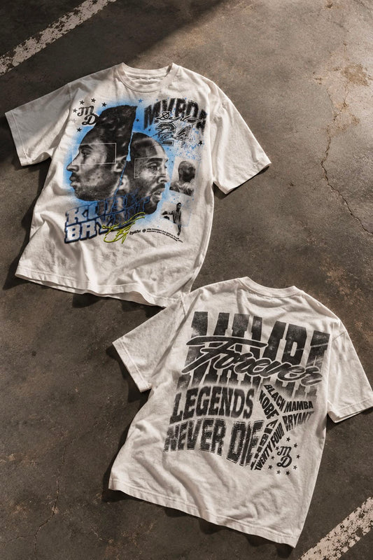 MAMBA Leyend Never Die Heavyweight Drop Shoulder Cotton T-Shirt