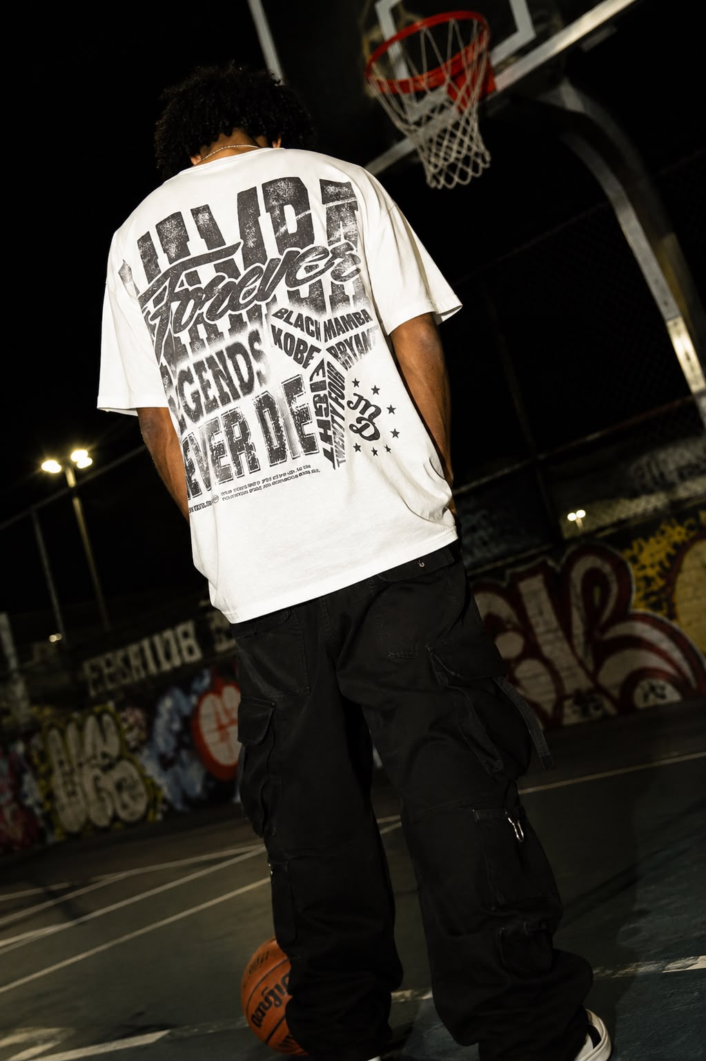 MAMBA Leyend Never Die Heavyweight Drop Shoulder Cotton T-Shirt