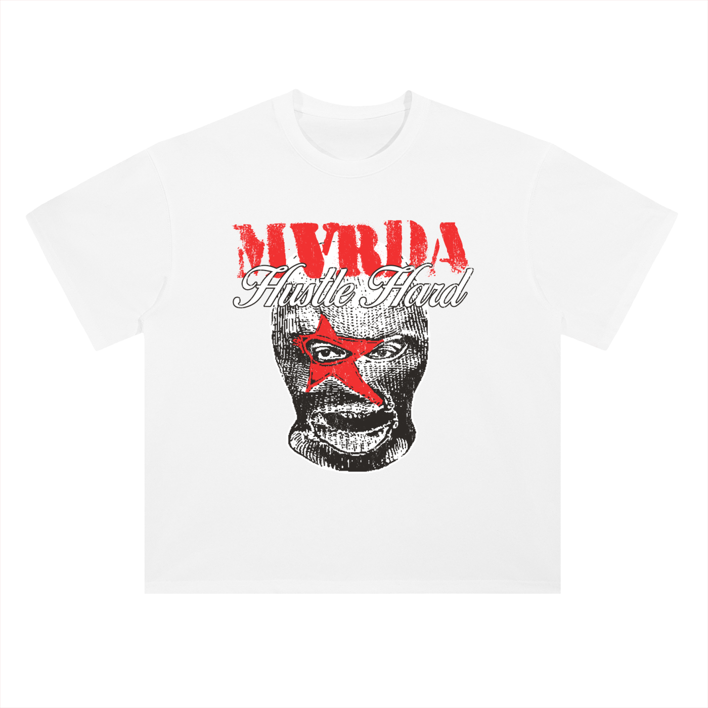 Mvrda “Mask”.   Heavyweight Drop Shoulder Cotton T-Shirt